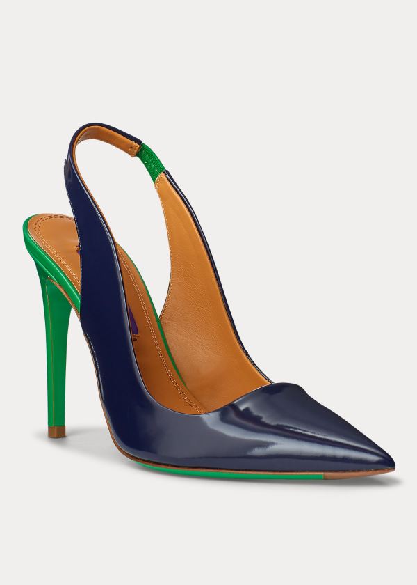 Women's Ralph Lauren Carley Two-Tone Calfskin Pumps | 516398GHN